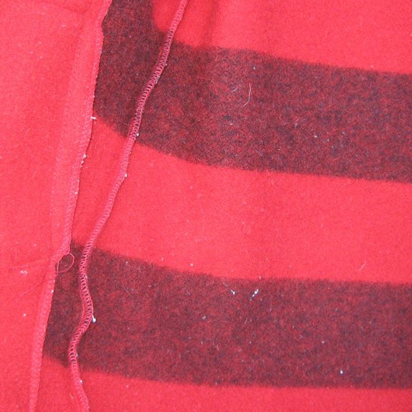 Vintage Woolrich Hudson Bay Style Striped Wool Coat Jacket Parka SZ S - Picture 3 of 3